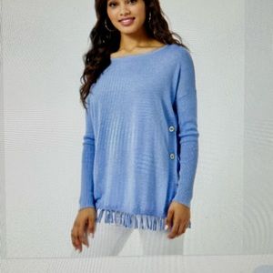Lilly Pulitzer Ramona Sweater Size Small Heathered Periwinkle Purple EUC